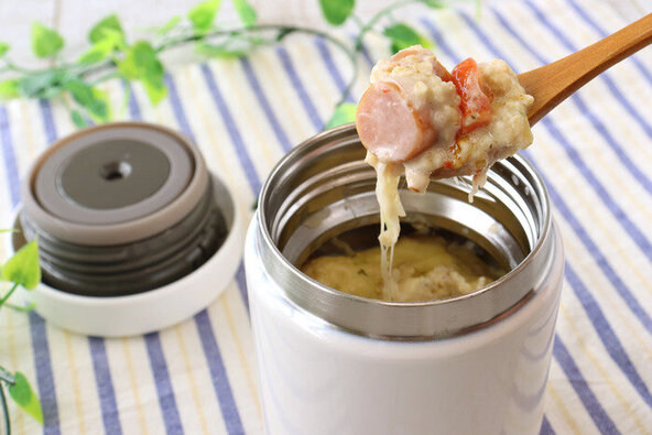 スープジャーで作る簡単！オートミールチーズリゾット