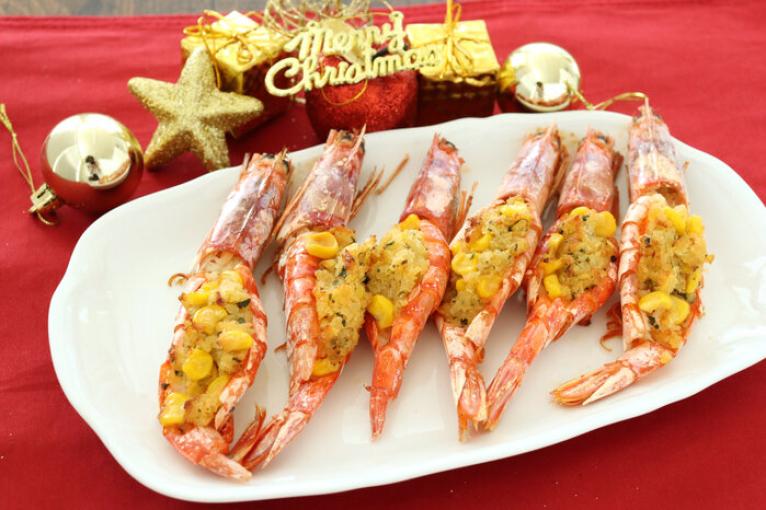 エビのタルタルパン粉焼き