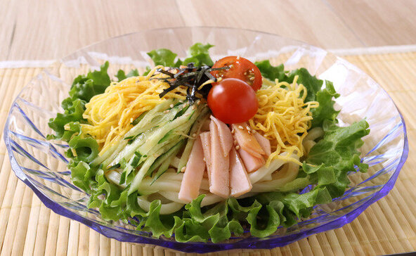 冷やし中華風サラダうどん