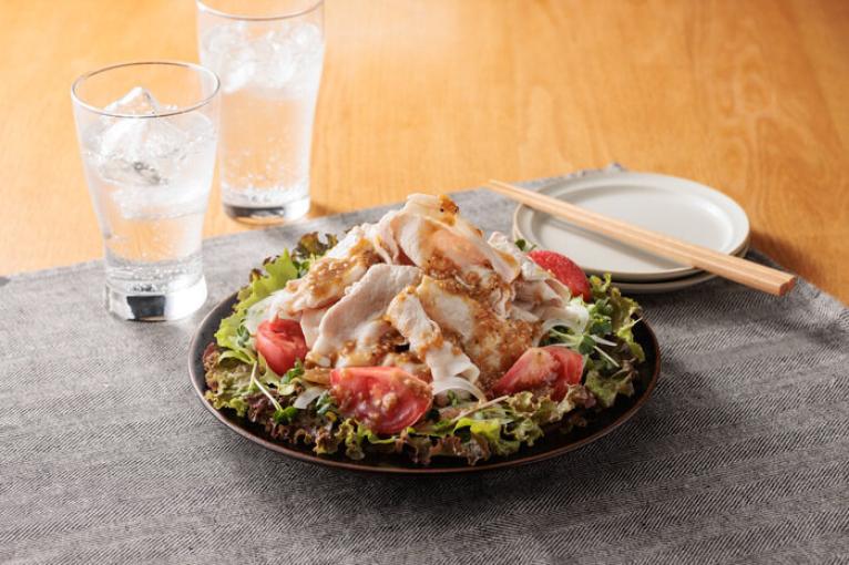 にんにく豚しゃぶサラダ