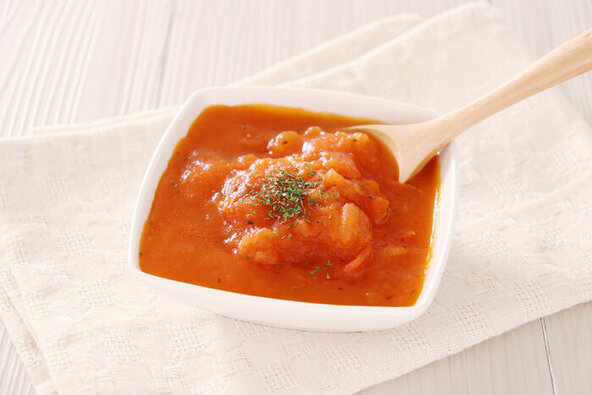 ドレッシングで作るトマトソース