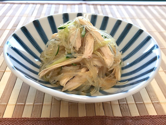 青じそ風味の春雨サラダ