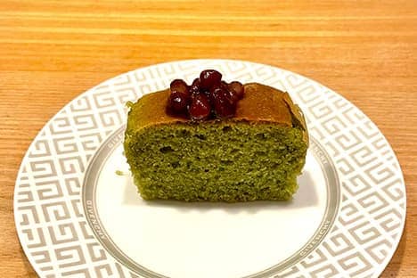 あずきと抹茶の米粉ケーキ