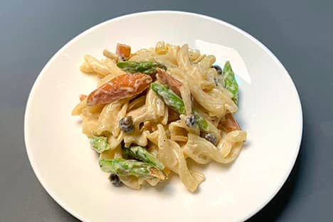 カルボナーラ風マカロニ